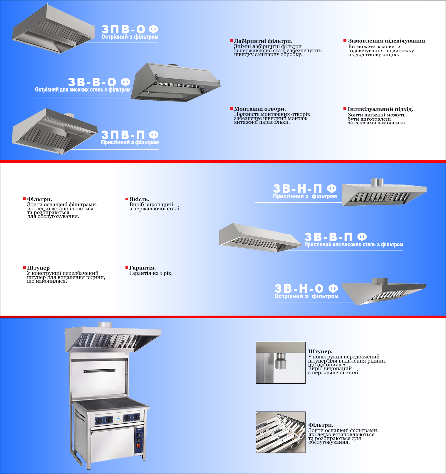 ЗОНТЫ ВЫТЯЖНЫЕ 2.2