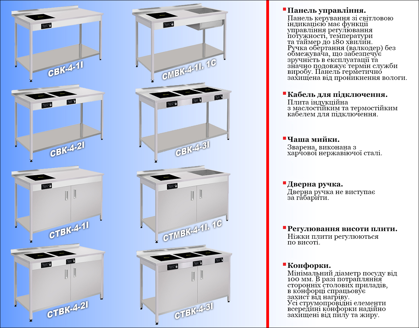 стол индукц 1 рамка