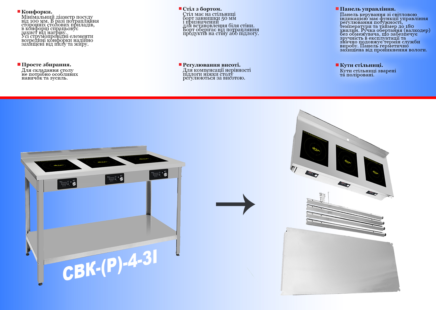 столы комби разборные 4